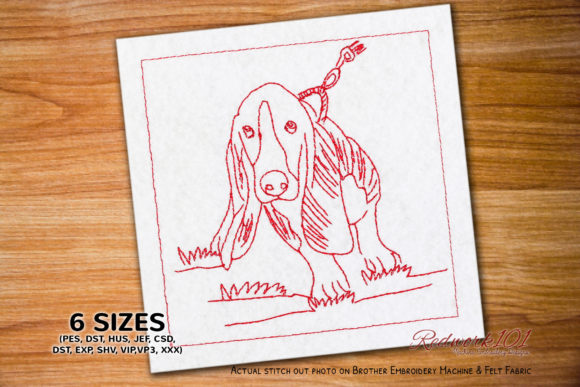 Basset Hound Dog with Leash Review