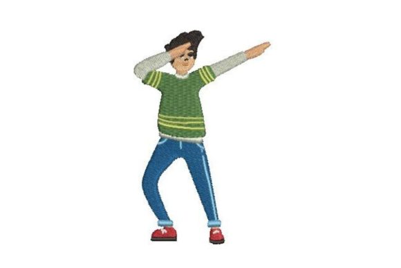 Boy Dabbing Embroidery Design Review