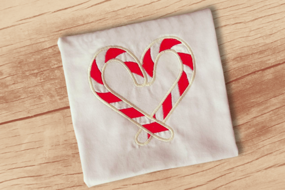 Candy Cane Heart Applique Review