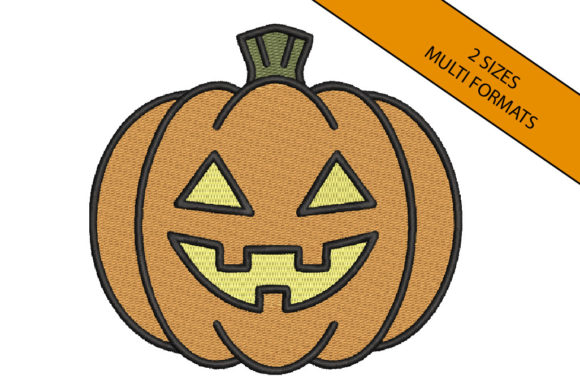 Cartoon Halloween Pumpkin Embroidery Review