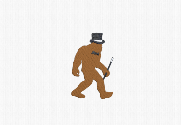 Classy Bigfoot Silhouette Embroidery Review