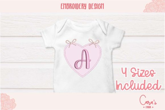 Heart with Bows Applique Review for Business Embroidery