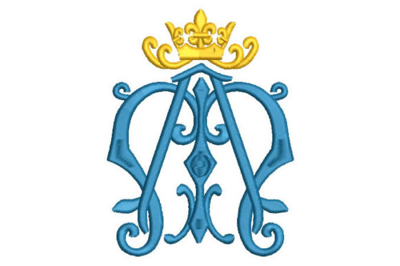 Ornamental Letter M with Crown Embroidery Review
