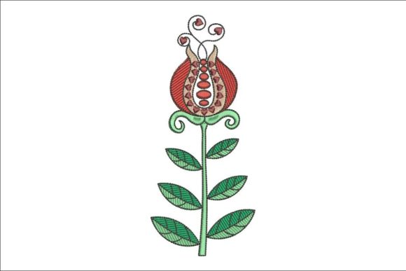 Pomegranate Motif Embroidery Review