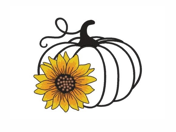 Pumpkin with a Sunflower Embroidery Review