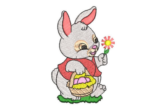 Rabbit with Flowers Embroidery Review