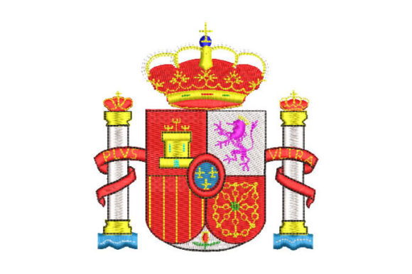Spain Coat of Arms: A Timeless Embroidery Design for Gifts